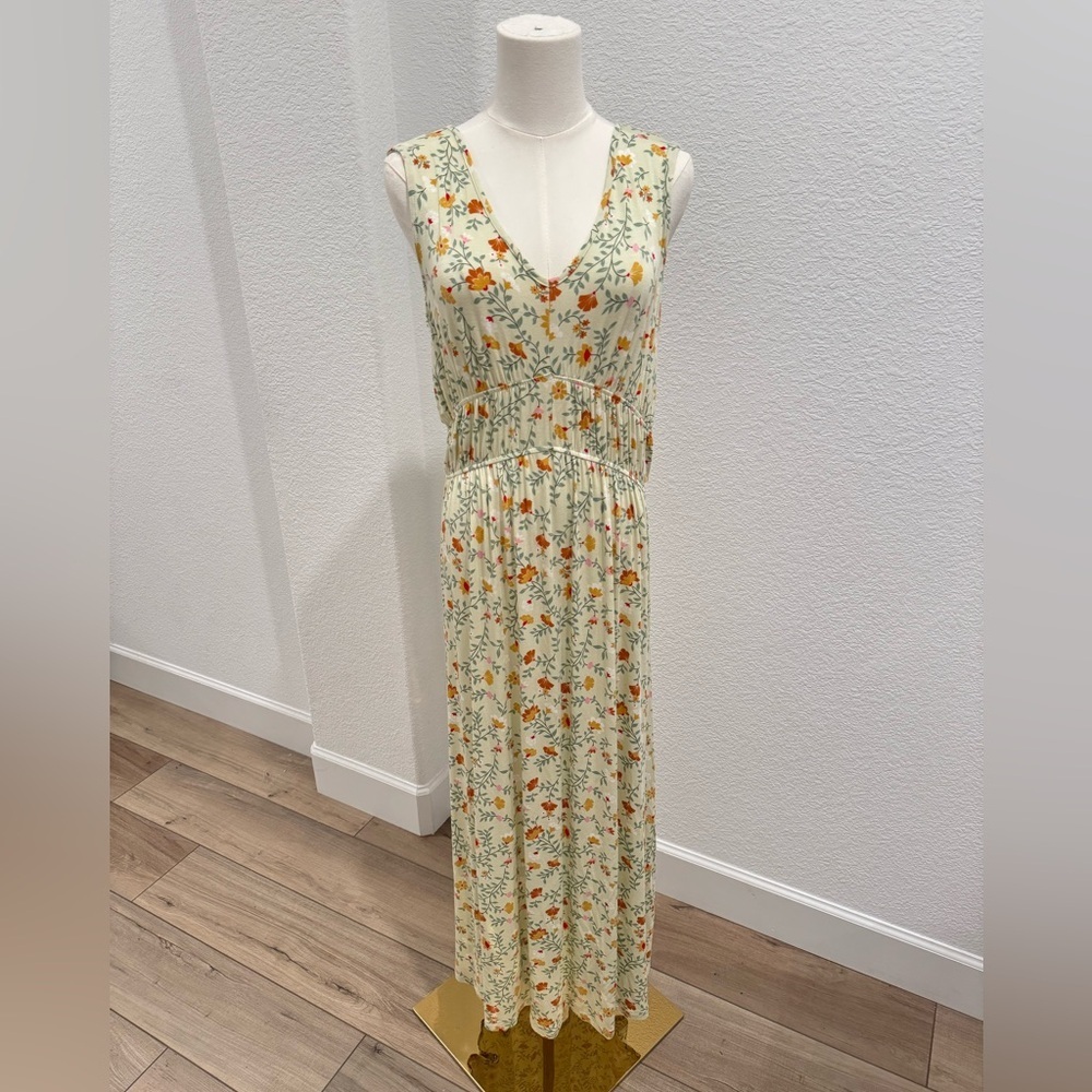 Market and Spruce Floral Sleeveless midi Viscose Dress size medium